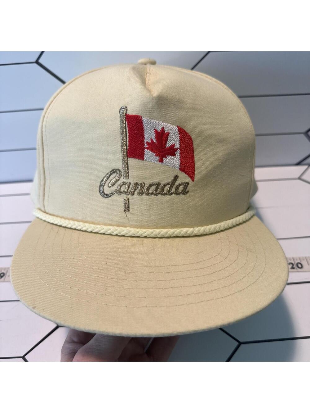 Canada Vintage Embroidered Rope Hat Cap Yupoong